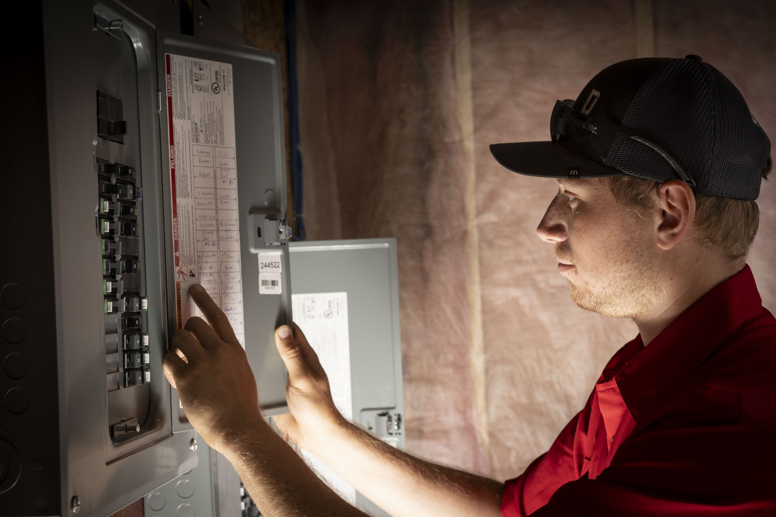 Dave Jones Technician at Electrical Panel